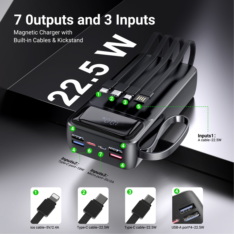 Dual Usb Power Bank 27000mah 50000mah