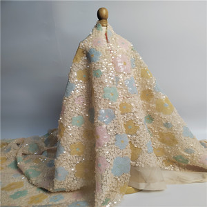Textile Mode Gigh Densité Or Argent Multicolore Cristal Paillettes Réversible Tissu Paillettes Pour Robe - Product Image 3