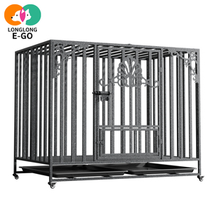 Cage pliable robuste anti-morsure de 95 cm pour chien, tube carré épaissi, avec bac à déjections séparé, pour Corgi et <span class=keywords><strong>Golden</strong></span> <span class=keywords><strong>Retriever</strong></span> domestiques - Product Image 2