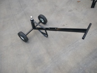 Chariot de remorquage réglable de 600lb avec pneus pneumatiques de 10 "pour remorquage de voiture deux chariots