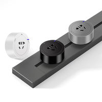Interrupteur de prise murale de cuisine Smart Office Power Track Prise coulissante avec prise UK/US/EU pour la maison ou le bureau