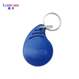 بطاقة مفتاح RFID الذكية سلسلة المفاتيح ABS البلاستيكية مفتاح الوصول لباب العربة RFID العلامات