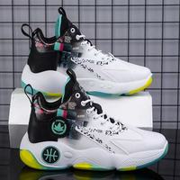 Chaussures de sport pour hommes en PU, montantes, antidérapantes et imperméables, pour le basketball, la course et le quotidien, idéales pour les jeunes et les collégiens