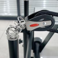 Máquina de Pilates Reformer Profesional de Grado Comercial con Certificación CE, de 94 Pulgadas, de Cuero Rosa, con Resorte Resistente, para Entrenamiento Físico