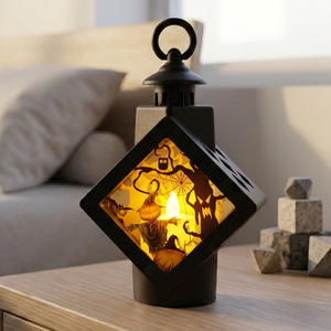 Decoración Popular de Halloween, Luz LED, Lámpara de Vela con Forma de <span class=keywords><strong>Fantasma</strong></span>, Estilo Chino Moderno con Diamantes, para Decoración de Mesa de Fiesta, Regalo - Product Image 6