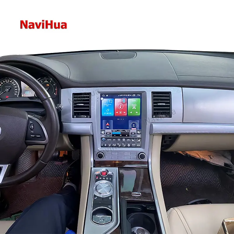 Navihua android dikey ekran araba ses video dvd OYNATICI stereo radyo gps navigasyon sistemi Jaguar XF için araç dvd oynatıcı dvd OYNATICI