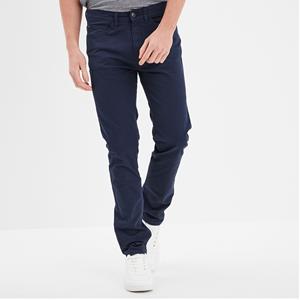 กางเกงขายาวทรงตรงสไตล์คลาสสิกสำหรับผู้ชาย ผ้าคอตตอนผสมเนื้อปานกลาง ด้านหน้าเรียบ มีห่วงเข็มขัด เป็นมิตรกับสิ่งแวดล้อม ระบายอากาศได้ดี ใช้งานได้หลากหลาย - Product Image 2