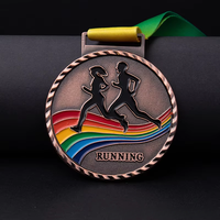 Medalla Deportiva Personalizada de Fabricante con Acabado en Oro y Plata para Maratón, Carreras de 5K/10K, Ciclismo, Atletismo, Karate