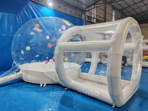 Bán nhà máy trực tiếp PVC trong suốt <span class=keywords><strong>Inflatable</strong></span> bong bóng Lều vui vẻ trẻ em của nảy chơi cabin quảng cáo inflatables - Product Image 6