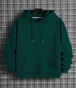 Sudadera con Capucha para Hombre, Moda de Invierno, Felpa Lisa Teñida, Ligera, Transpirable, Ajuste Cómodo, Regular, para Gimnasio, Entrenamiento, Uso Casual - Product Image 3