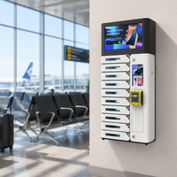 Y2 Power AMI Pro – Casier de recharge sécurisé pour téléphones à 10 baies avec paiement par carte, station de recharge PD 20W, distributeur automatique de recharge pour téléphones