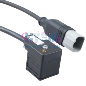 10 мм 11 мм DIN 43650 разъемы соединитель электромагнитных клапанов штекер 2 полюса + Заземленный прямоугольный черный винтовой зажим формы B - Product Image 6