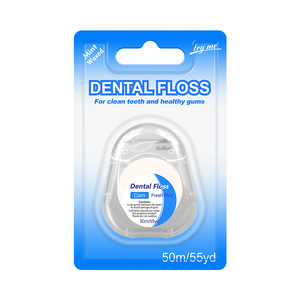 Fil dentaire en nylon 50m saveur menthe ultra fin pour hygiène bucco-dentaire orthodontique - Product Image 3