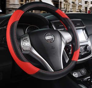 Funda <span class=keywords><strong>de</strong></span> <span class=keywords><strong>Cuero</strong></span> para <span class=keywords><strong>Volante</strong></span> <span class=keywords><strong>de</strong></span> Coche, Antideslizante, Protector <span class=keywords><strong>de</strong></span> <span class=keywords><strong>Volante</strong></span>, Transpirable, <span class=keywords><strong>de</strong></span> Microfibra, Universal para Coches - Product Image 1