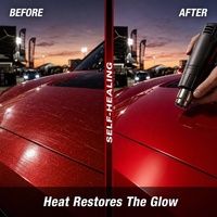 Film de protection de peinture (PPF) pour voiture en TPU chromé rouge brillant effet métal liquide, anti-rayures, 1,52 x 15 m, 7,5 mil