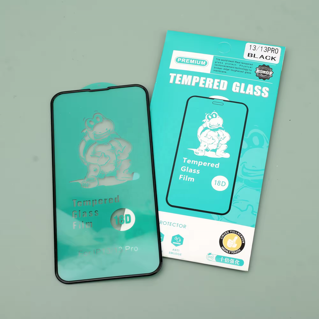 18D Tempered Glass Screen Protector for Tecno Camon 11 16 17 Pro Max iPhone Bumper Edge Anti Scratch