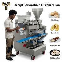 Machine à encroûter automatique multifonctionnelle, économique en main-d'œuvre, pour la préparation uniforme de pains vapeur, samosas et gâteaux de lune, usage commercial