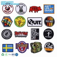 Vente en gros de patchs brodés personnalisés, appliqués, avec logo, slogan, drapeau, badge en tissu cousu, pour vêtements, sacs à dos, chapeaux, accessoires et décoration