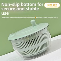 Fabrieksdirecte verkoop afdruipmand fruit groente dehydrator handmatige centrifugeer-afrander rasp sapcentrifuge multifunctionele groente