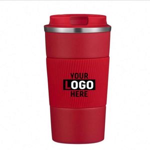 Custom Logo 380ml/500ml 304 Stainless Steel Double Wall Vacuum <b>Insulated</b> Coffee Tumbler Portable Travel Office <b>Mug</b> With Lid - Product Image 1