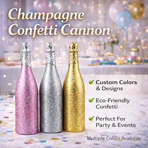 Cañón de Confeti para Fiestas, Novedad en Venta, Lanzador de Confeti para Navidad, Bodas, Cumpleaños, Cañón de Confeti de Champán - Product Image 2