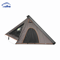 Cadre en alliage d'aluminium robuste, capacité de charge élevée, taille compacte, camping familial, SUV/camion, 2-3 personnes, pliable, coque rigide en Oxford
