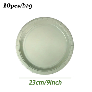 Màu xanh lá cây tinh khiết bên Bộ đồ ăn đặt màu xanh lá cây dùng một lần tấm Nguồn cung cấp bên Bộ đồ ăn dùng một lần - Product Image 6