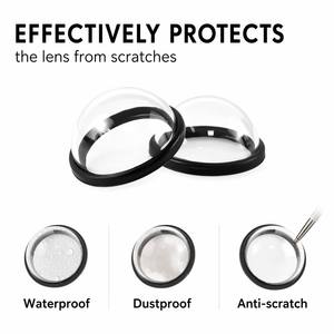 2 Cubiertas Protectoras para Lentes Compatibles con la <span class=keywords><strong>Cámara</strong></span> de Acción <span class=keywords><strong>GoPro</strong></span> <span class=keywords><strong>Max</strong></span> <span class=keywords><strong>360</strong></span>, Kit de Accesorios de Repuesto para Protector de Lente de <span class=keywords><strong>Cámara</strong></span>, Ligeros - Product Image 4