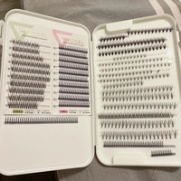 Support de cils organisateur boîte de rangement pour Extension de cils plateau de cils personnalisé vente en gros tuile de cils rose palette acrylique avec couvercle