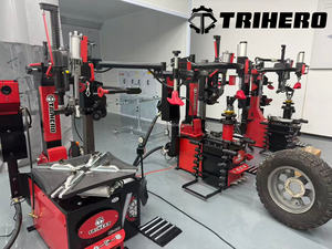 Trihero Ensemble d'Équipement pour Véhicules : Machine 3D de Géométrie des Trains Roulants, Équilibreuse de Roues, Démonte-Pneus et Pont Élévateur pour Atelier de Réparation - Product Image 2