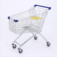 Chariot de supermarché de style européen, vente directe d'usine, magasin de détail, chariot de supermarché, chariot d'épicerie