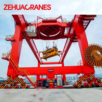 Grue portique conteneurisée sur rail ZEHUA 2026 RMG 40T, contrôlée par PLC, hauteur de levage 30m, certifiée CE A7/A8
