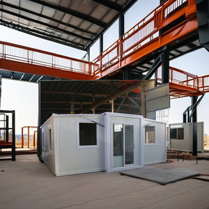 ตู้เหล็กเคลื่อนย้ายได้พร้อมขาตั้งขนาดเล็กพับเก็บได้พร้อมแผงเหล็กสำหรับบ้านขนาดเล็ก20FT บ้านพับได้ - Product Image 5