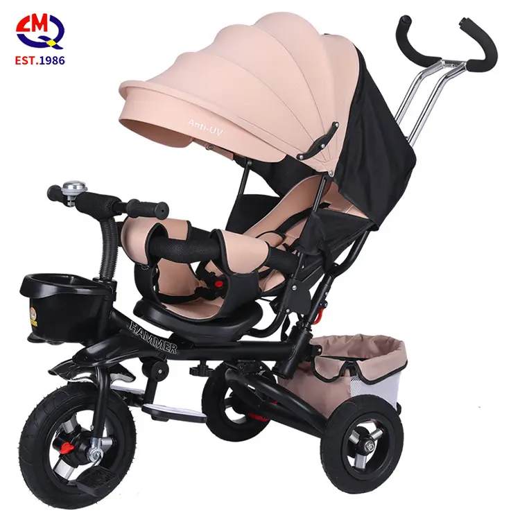 Children's tricycle foldable 1-6 year old bicycle stroller baby bicycle