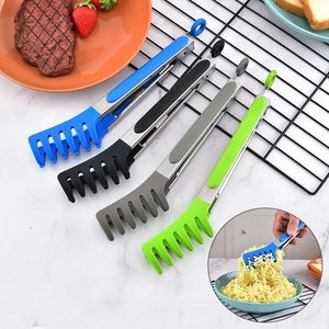 Pince alimentaire en silicone en forme de griffe de 9 pouces en acier inoxydable, idéale pour le pain, le barbecue, les steaks, les spaghettis et les pâtes – Vente chaude - Product Image 5