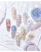 Qianya 2025 personnalisé LogoDipping poudre Chrome paillettes poudre acrylique pour ongles SalonShiny Nail Art paillettes Pigment