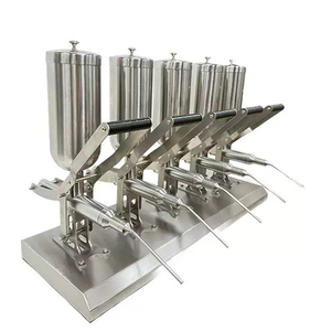 Machine à garnir les churros manuelle professionnelle, injecteur de crème et de confiture en acier inoxydable de 5 L pour boulangerie, pâtisserie, croissants - Product Image 4
