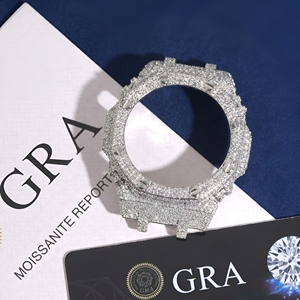 Colección de Accesorios para Relojes Hip Hop: Bisel de Moissanita VVS D Color con Certificación GRA y Prueba de Diamante, Bisel de Joyas de Moissanita Iced - Product Image 5