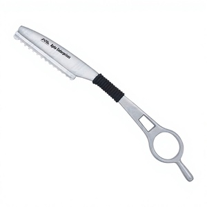 Navaja de Afeitar Recta Personalizada de Una Sola Hoja, Navaja de Barbero de Acero Inoxidable, Instrumento de Belleza Profesional - Product Image 1