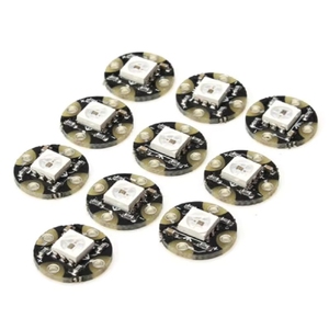 BSSY)WS2812 Flora <span class=keywords><strong>RGB</strong></span> <span class=keywords><strong>NeoPixel</strong></span> - Pack de 4 cartes <span class=keywords><strong>LED</strong></span> portables avec pilotes intégrés - Product Image 2
