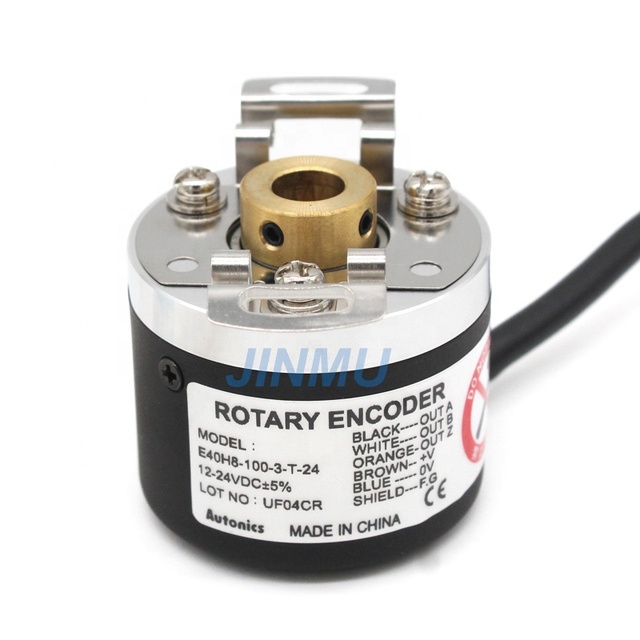 Original E40H8-100-3-T-24 Rotary Encoder Incremental Type Hollow Shaft Outer Diameter 8mm