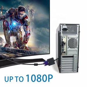 Câble convertisseur <span class=keywords><strong>HDMI</strong></span> mâle vers VGA femelle haute vitesse, prend en charge l'<span class=keywords><strong>adaptateur</strong></span> de signal vidéo HD 1080P pour moniteur HDTV, ordinateur portable, écran - Product Image 4