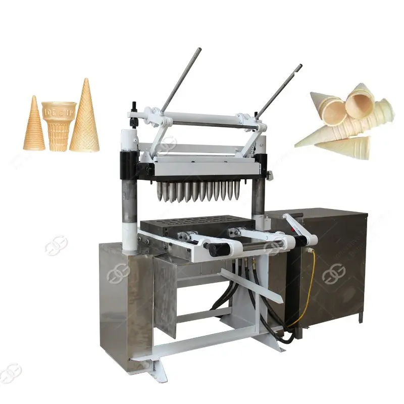 مصنع استخدام رقاقة بيتزا مخروط أيس كريم وعاء صب صنع الخبز صانع الثلج الآيس كريم مخروط تشكيل آلة