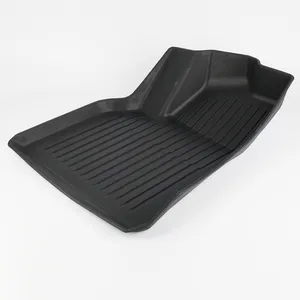 Hot bán 5D TPE chống trượt không thấm nước lót sàn sang trọng thảm sàn xe mat Nhà cung cấp 3D TPR XPE Tesla mô hình y xe mat