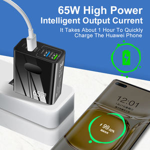 65W USB <span class=keywords><strong>Chargeur</strong></span> Charge Rapide 3.0 PD Muti Plugs Type C Charge Rapide Adaptateur Mural pour iPhone Samsung Xiaomi <span class=keywords><strong>Huawei</strong></span> <span class=keywords><strong>Chargeur</strong></span> de Téléphone - Product Image 2