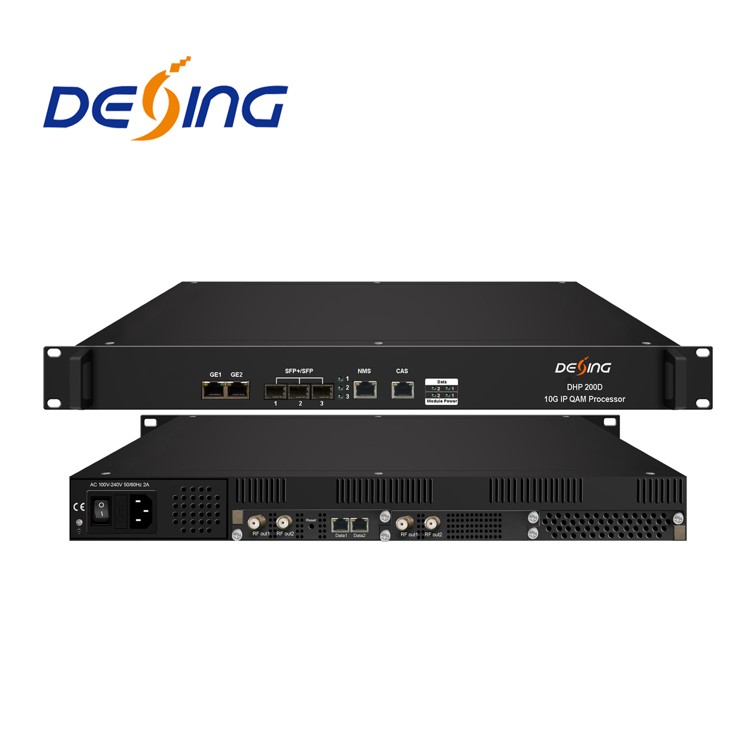 DHP200D 112CH 10G IP QAM Modulator 64QAM Modulator DVB-C modulator with mux and scrambler