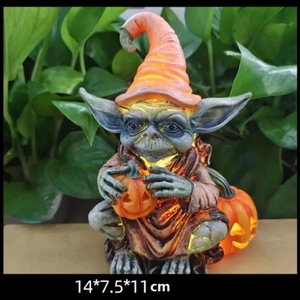 Adornos de Resina de Halloween WXA12, Calabaza Extraterrestre, Decoración para el Hogar, Decoración de Jardín, <span class=keywords><strong>Duendes</strong></span> de Resina, Manualidades - Product Image 5
