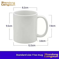 Mug en porcelaine pour sublimation en gros, 11 oz, personnalisé, deux couleurs, anti-fuite, sans BPA, résistant à la chaleur, compatible lave-vaisselle et micro-ondes