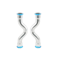 Accessoires de raccordement coudé pour conduite d'eau à double serrage à paroi mince en acier inoxydable 304 316 Tai'an Xinhaitai