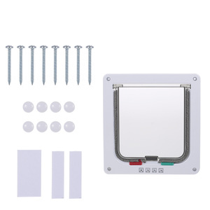 Большой всепогодный кошка двери с 4 Way Блокировка <span class=keywords><strong>Cat</strong></span> лоскут двери для межкомнатных дверей наружные двери - Product Image 6